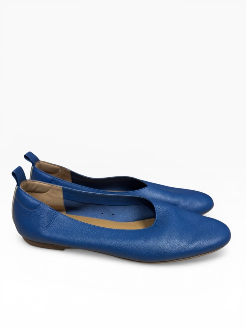 Everlane Blue Leather Ballet Flats - Picture 3 of 11